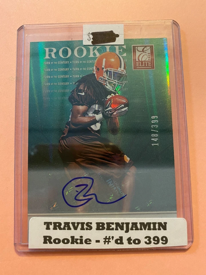 A19,672 - 2012 Elite Turn of the Century Autographs #193 Travis Benjamin/399 - Image 1 of 1