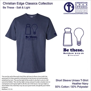 CEA Jesus Christ T-shirt Salt Light Christian Edge Apparel Matthew 5:13-16 World - Picture 1 of 6