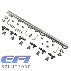 Riel de combustible de alimentación superior TAARKS 731cc RB30 para Holden VL Nissan R31 GQ Y60 - plateado - Imagen 1 de 3