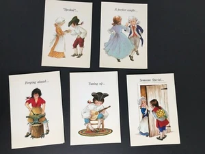 Vintage Greeting Cards by 1776 Heirlooms Litho Greeting Cards Set of 5 - Picture 1 of 9