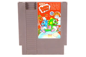 Taito Bubble Bobble Nintendo NES Game Cartridge Japan Rev-A Original NES 1st - Afbeelding 1 van 6