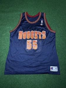 Maglia Denver Nuggets Dikembe Mutombo anni 90 rara Champion taglia 48 nba basketball - Foto 1 di 8