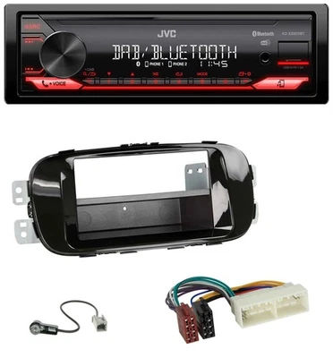 JVC Bluetooth USB DAB MP3 Autoradio für Kia Soul (PS 2016-2019) piano - Bild 1 von 4
