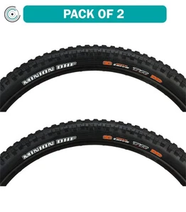 Pack of 2 Maxxis Minion DHF Tire 24 x 2.4 Tubeless Folding Black Dual EXO - Picture 1 of 2