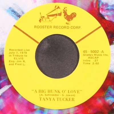 TANYA TUCKER / CHARLIE RICH: a big hunk o' love / breakin' up ROOSTER 7" Single - Image 1 of 2