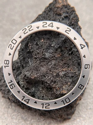 #1665 ORIGINAL ROLEX EXPLORER 2 LÜNETTE 16570 16550 BEZEL RING EDELSTAHL 24H - Image 1 of 4