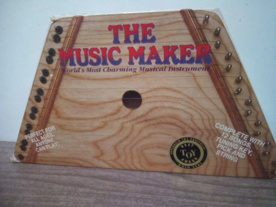 Vintage The Music Maker Lap Harp Zither Instrument w/ Songs & Box - Image 1 of 3