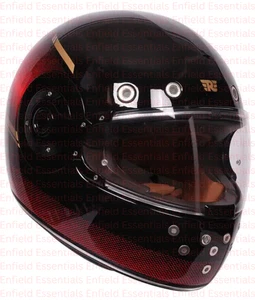 NH44 NEO MLG FULL FACE HELMET - BLACK & RED FIT FOR ROYAL ENFIELD ALL MODELS - Picture 1 of 6
