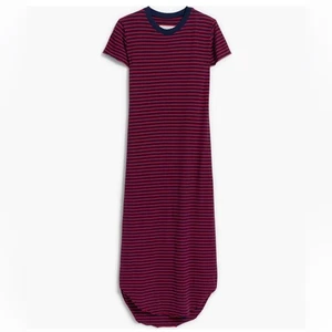Frank & Eileen Harper Perfect Tee Maxi Dress in Red/Navy Stripe, Size L - Picture 1 of 9