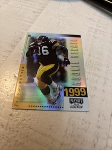Jerome Bettis 1999 Playoff Momentum SSD Rookie Recall #RR-01 Pittsburgh Steelers - Picture 1 of 2