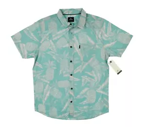 RIP CURL Island Pineapple Short Sleeve Button Up Shirt Men's sz M Medium - Picture 1 of 2