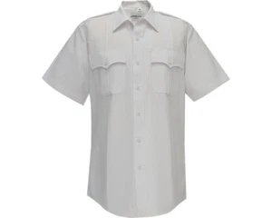 FLYING CROSS 85R78Z MENS COMMAND SIZE MEDIUM 15 100%POLYESTER SHORT SLEEVE WHITE - Picture 1 of 1