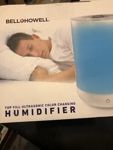 Humidifier By Bell+Howell With 7 Color Changing Lights And Diffuser - Picture 1 of 3