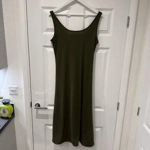 Ralph Lauren Women’s Dark Green Midi Sleeveless Dress Size Medium - Picture 1 of 5