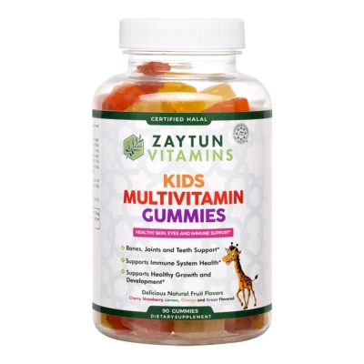 Zaytun Vitamins Halal Kids Multivitamin Gummies, Natural, 90 Gummies Made in USA - Image 1 of 4
