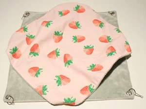 Small Animal Cage Hammock Hanging Plush Lined Double Layer Ferret Sugar Glider - Picture 1 of 4