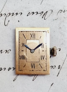 omega rectangular watch movement dial for parts spares - Picture 1 of 6