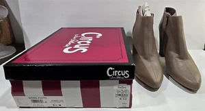 Damenstiefel 8,5 M Circus by Sam Edelman Bond kittbraun Leder hochhackig Stiefel - Bild 1 von 11