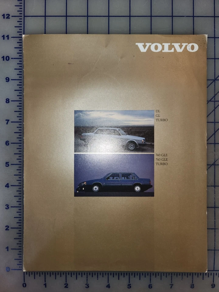 Volvo DL GL Turbo 1985 740 760 GLE Turbo carpeta de folletos Foto 1 de 1