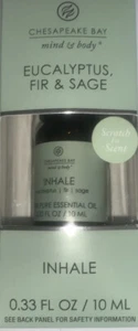 Chesapeake Bay Mind & Body Eucalyptus Fir & Sage Pure Essential Oil Inhale 10ML - Picture 1 of 5