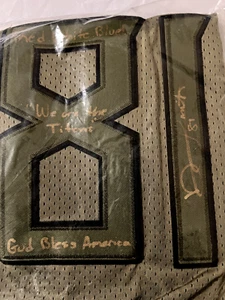Jonnu Smith Signed Salute to Service Special Green Titans Jersey COA by Beckett - Picture 1 of 2