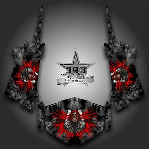 Polaris RZR 1000 XP Wrap Graphics Decal W OEM Door Inserts 13-15 Unleashed Red - Picture 1 of 1