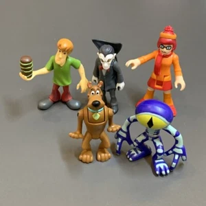 Rare Lot 5 Scooby-Doo Velma Shaggy Daphne Dog Fred 2.5'' Action Figures toys #p - Picture 1 of 7
