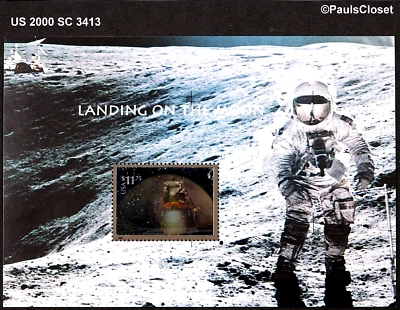 US 2000 SC 3413 LANDING ON THE MOON HOLOGRAM $11.75 MNH OG VF CV $40 - Image 1 of 2