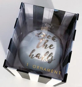 8 Bola de Vidrio Oak Lane con Mazo Dorado Los Salones Adorno Árbol de Navidad en Caja de Regalo - Imagen 1 de 3