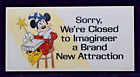 Disneyland Postcard 1998 Coming Attraction Sign Disney Gallery Nickel Tour