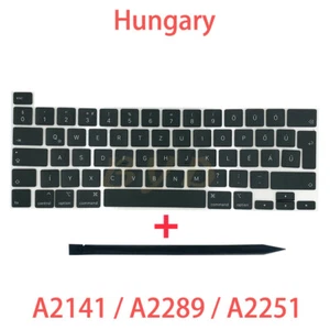 Laptop Keycaps For Macbook Pro Retina A2141 A2289 A2251 13" 16" 2019 2020 Years - Picture 1 of 4