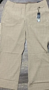 Lane Bryant Lena Trouser Dress Pants Womens 20 Brown Plaid Curvy Fit NEW $69 - Picture 1 of 13