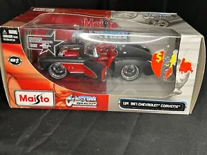 MAISTO CUSTOM SHOP 1957 CHEVROLET CORVETTE CONVERTIBLE 1:24 SCALE * - Picture 1 of 5