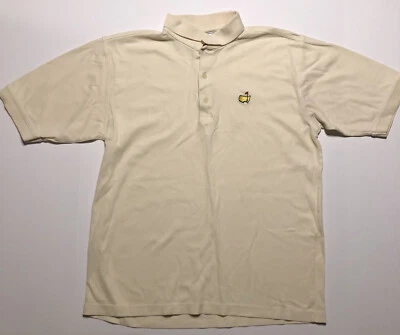 Mens Augusta National Golf Shop  White 60's Two Ply Mercerized Polo Shirt Medium - Image 1 of 4