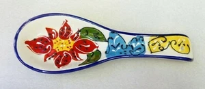 REPOSE CUILLÈRE EN CÉRAMIQUE DESSIN CHAT OU MOTIF PROVENCAL EN RELIEF - Imagen 1 de 4