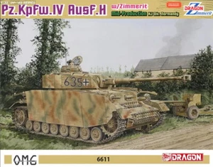 DRAGON 6611 1/35 Pz.Kpfw.IV Ausf.H con kit modelo de producción media Zimmerit - Imagen 1 de 1
