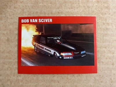 Rare! 1990 Checkered Flag IHRA Printer Test Card Bob Van Sciver - Image 1 of 2