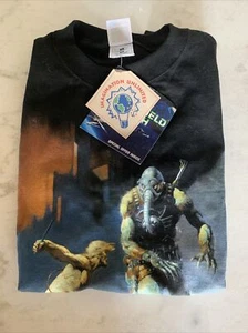 Battlefield Earth Series L Ron Hubbard  Frank Frazetta Artwork T Shirt MED NWT - Picture 1 of 10