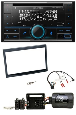 Kenwood CD 2DIN DAB USB Lenkrad Bluetooth Autoradio für Citroen C2 C3 Berlingo J - Bild 1 von 4