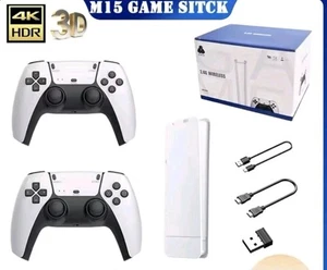 Mini consola de videojuegos M15 plus Game Stick 4K 30000+ juegos retro TV portátil G - Imagen 1 de 5