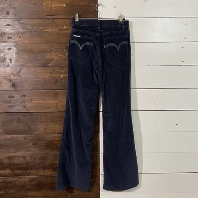 Jeans Levi's Movin On De Colección Años 70 Para Hombre 25x30 Azul Marino Terciopelo Pana Garra Foto 1 de 4