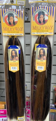 Freetress Milkyway 100% Human Hair Yaki Bulk Braiding Hair 18 Inch  P1B/30 - Image 1 of 3