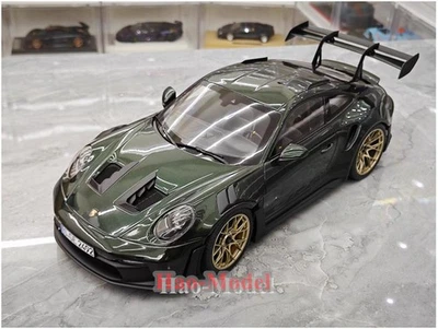 NOREV 1:12 Porsche 911 GT3RS Alloy Model Car Diecast adult Gift collection Green - Immagine 1 di 4