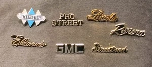 (7) Vintage Automotive Lapel Pin Lot GMC Lincoln Streetrod Pro Street Script #2 - Picture 1 of 8