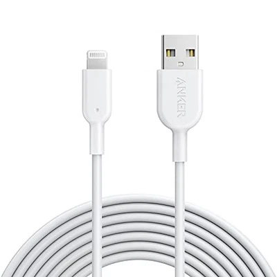 ANKER POWERLINE II LIGHTNING CABLE MFI CERTIFIED USB CHARGING CORD - WHITE - Image 1 of 4