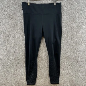 Athleta Women's Leggings Size Medium Black Mid Rise Pull On Stretch - Picture 1 of 12