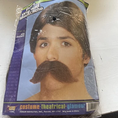 Peluca y bigote Burt Foto 1 de 2