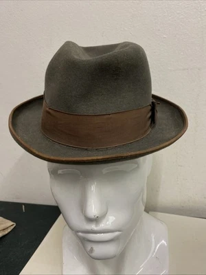 Fedora Tonak Checoslovaquia Vintage Hombre Marrón Años 50 Talla 55 LUTON Foto 1 de 4