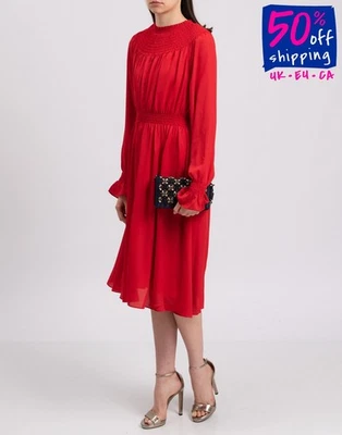 GEORGE J. LOVE Blouson Dress Size IT 38 Shirred  - Image 1 of 4