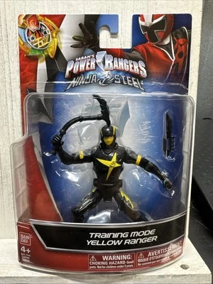 Figura de acción Power Rangers Ninja Steel modo de entrenamiento Ranger amarillo sellada Foto 1 de 2